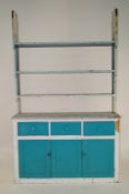 A painted pine dresser and rack base