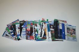 A collection of rugby union programmes with tickets along with other programmes including Bath RFC