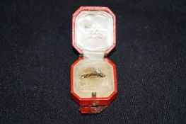 Diamond engagement ring stamped 18ct