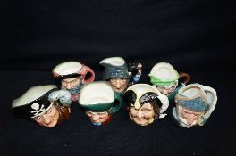 Collection of Royal Doulton toby jugs