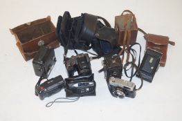 Various cameras including a Voigtlander Brilliant