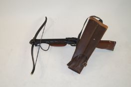 A crossbow, case and bows