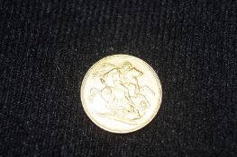 A gold sovereign 1887