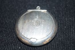 Small silver compact Birmingham 1902