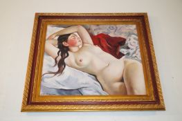Nude, oil on canvas