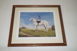 A signed and numbered print of "Desert Orchid"