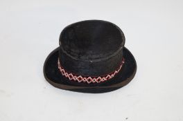 A vintage top hat from Herbert Johnson of New Bond Street