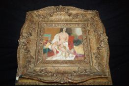 An oil on canvas of a nude lady signed Joyce Spencer