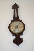 19th century rosewood Barometer with mother of pearl inlay