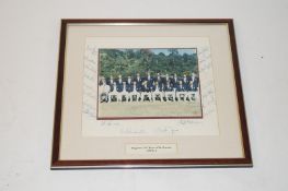A signed photograph of the England Cricket A team touring Sri Lanka 1990/91 including signatures