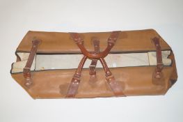 A leather cricket bag
