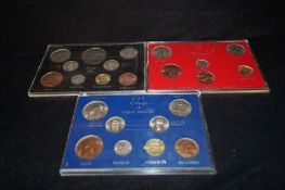 3 uncirculated coin sets 1965-66-67