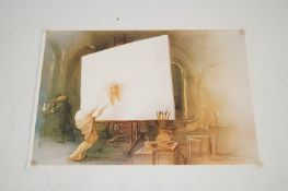 A print of an artist signed to lower left by Ralph Steadman