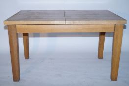 A modern oak table
