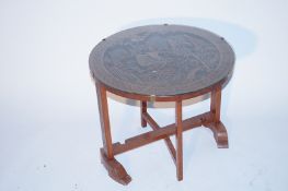 A Chinese hardwood table.