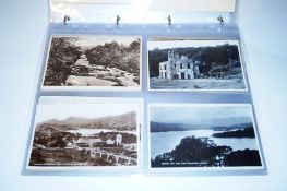 Postcard Collection in folder, Circa 1920's - 1970's