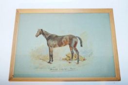 A signed watercolour by W.V Longe, dated 1906, Inscribed Mannikin by Cyclops Rawney