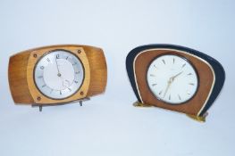 A Smith's shelf clock, along with one other clock