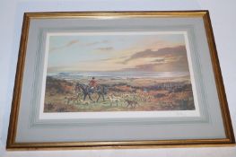 A signed Hunting Scene by John King 1968