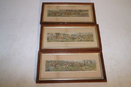 A set of three Henry Alkin hunting prints