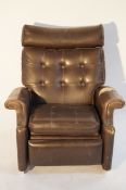 A leather Parker-Knoll chair