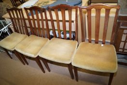 Four mahogany G-Plan chairs