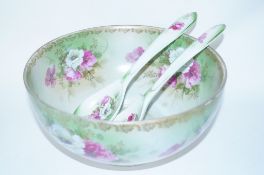 A Victorian bowl and servers