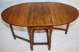 An Oak Gateleg table