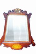 A good early 19th century domed top mirror