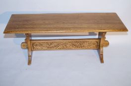 A 20th Century oak coffee table
