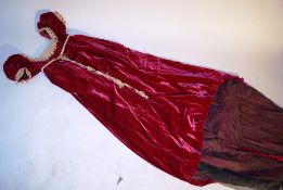 A costume from Tosca, Act II, worn by Maria Callas. Circa 1963, Royal Opera House, sold with two