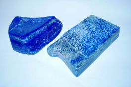 Two pieces of Lapis Lazuli weighing approx 3.3kg