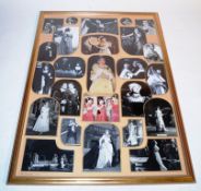 A framed and glazed photograph collection of Maria Callas from various theatre and opera productions