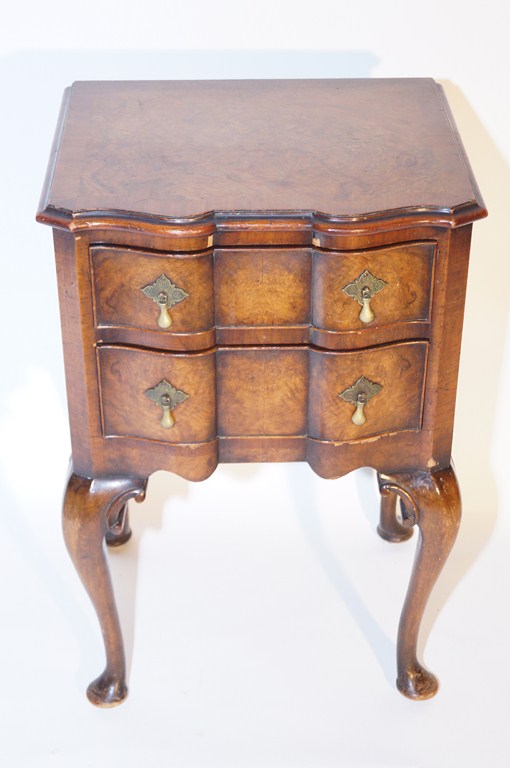 A Walnut veneer side cabinet