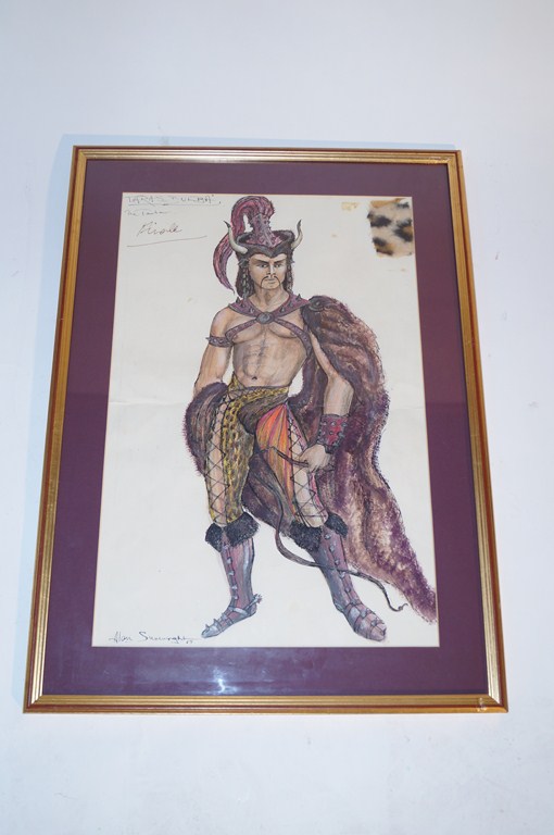 Alan Sievewright, a watercolour of the Tartar of Toras Bulba, signed lower and dated