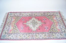 A Turkish prayer rug, signed AN Label to reverse