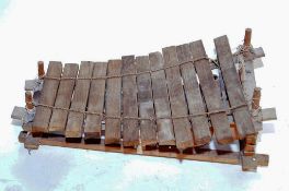 Wooden tribal style xylophone