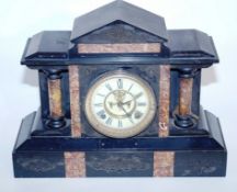 A large marble and slate clock