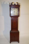 An oak cased Grandfather clock by J A Walters Kingston