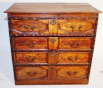 A fine early 18th oak century chest of drawers