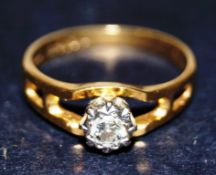 An 18ct Gold and diamond ring