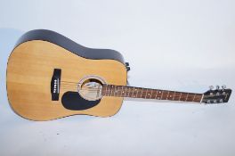 An electric acoustic Guitar