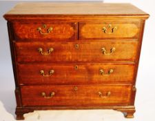 A good oak chest of drawers early 19th century