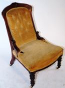 An Edwardian carved chair