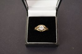9ct Gold ring with CZ