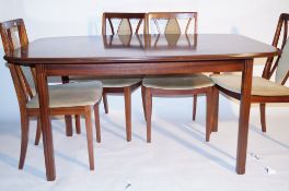 G-Plan extending table and four chairs