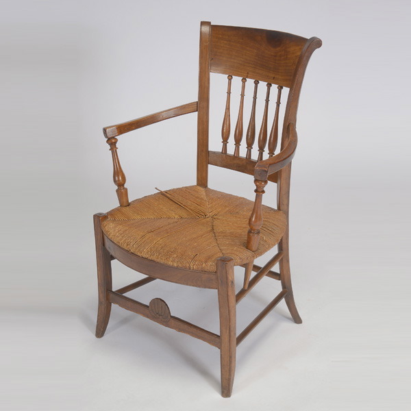 French Provincial Chair {Dimensions 34 x 23 1/2 x 22 inches}  Starting Price: $100