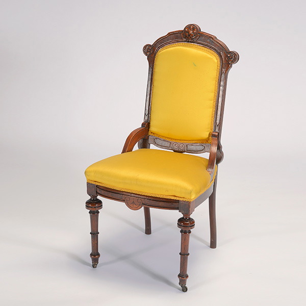 American Renaissance Revival Parlor Chair {Dimensions 42 1/2 x 26 1/2 x 23 inches}  Starting
