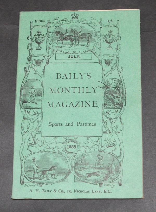 A large collection of "Bailey's Monthly Magazine Sports & Pastimes & Turf Guide", mainly late