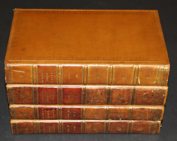 REV WILLIAM DANIEL "Rural Sports", (circa 1801-1807), four volumes including Vol I, Vol II (part I),